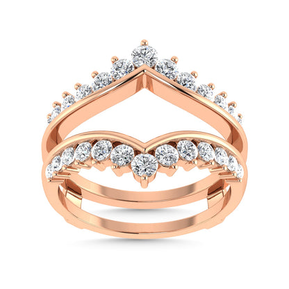 Diamond 3/4 Ct.Tw. Guard Ring in 14K Rose Gold