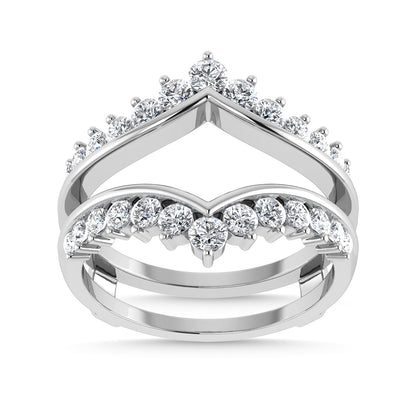 Diamond 1/4 Ct.Tw. Guard Ring in 10K White Gold