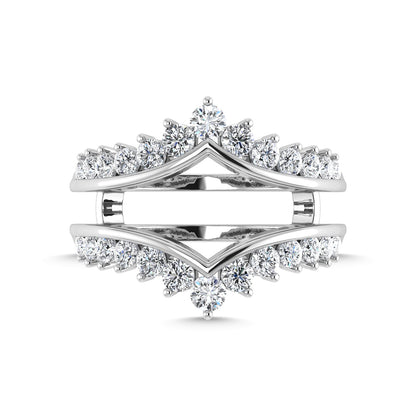 Diamond 1/2 Ct.Tw. Guard Ring in 10K White Gold