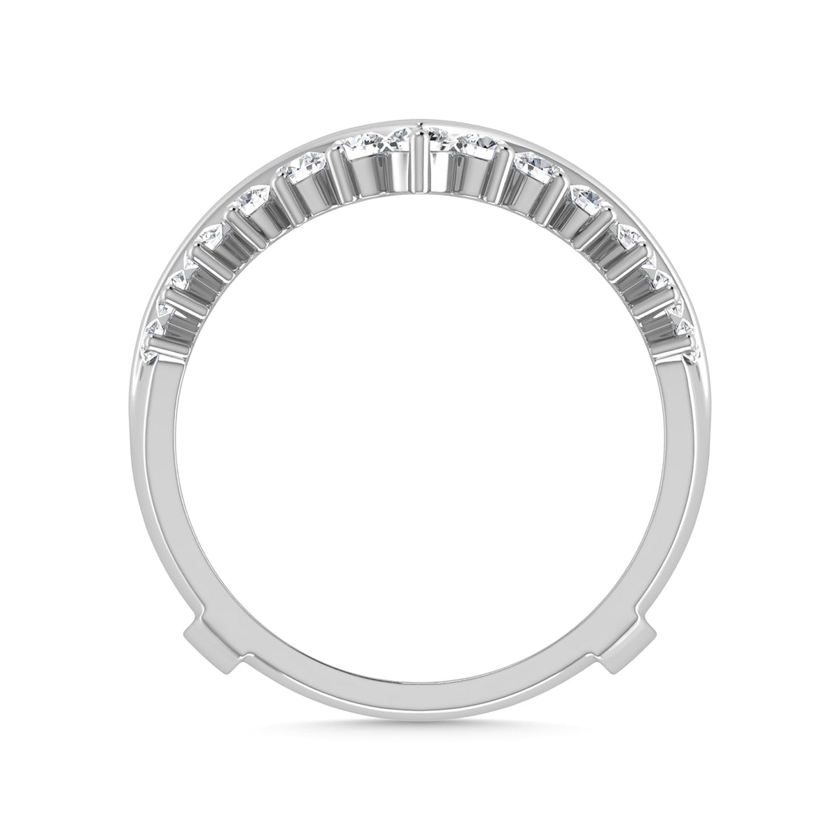 Diamond 1/4 Ct.Tw. Guard Ring in 10K White Gold