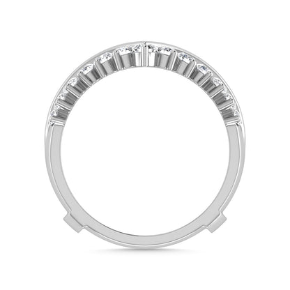 Diamond 1/4 Ct.Tw. Guard Ring in 10K White Gold