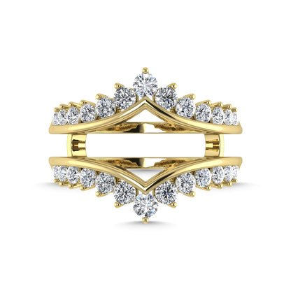 Diamond 3/4 Ct.Tw. Guard Ring in 14K Yellow Gold