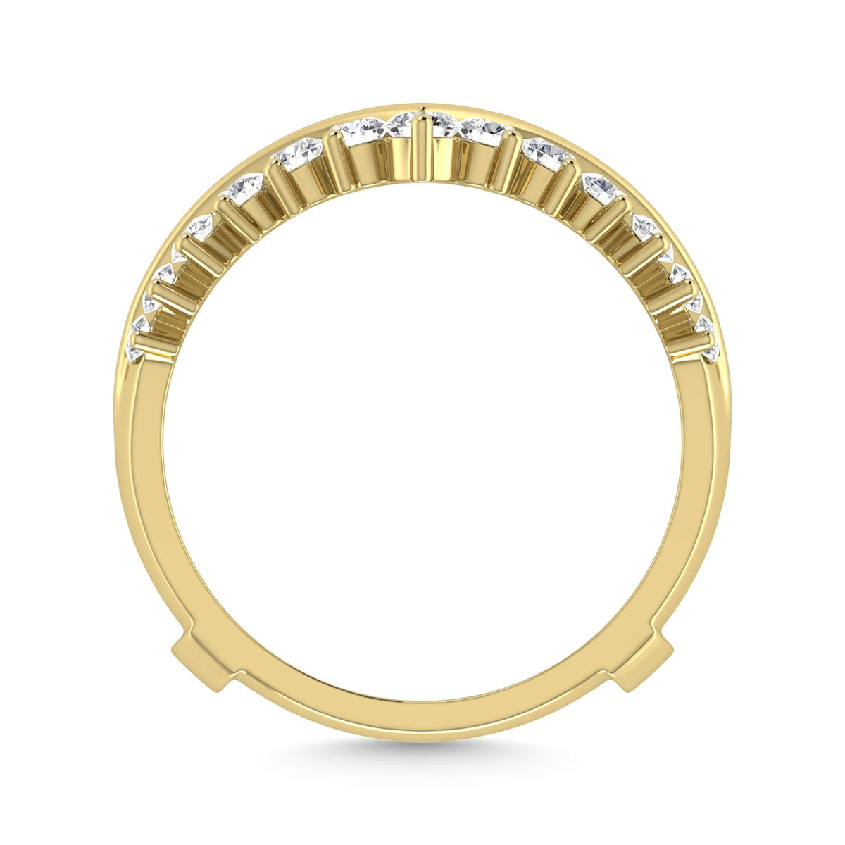 Diamond 3/4 Ct.Tw. Guard Ring in 14K Yellow Gold