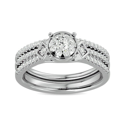 Diamond 1/2 Ct.tw Bridal Ring in 14K White Gold