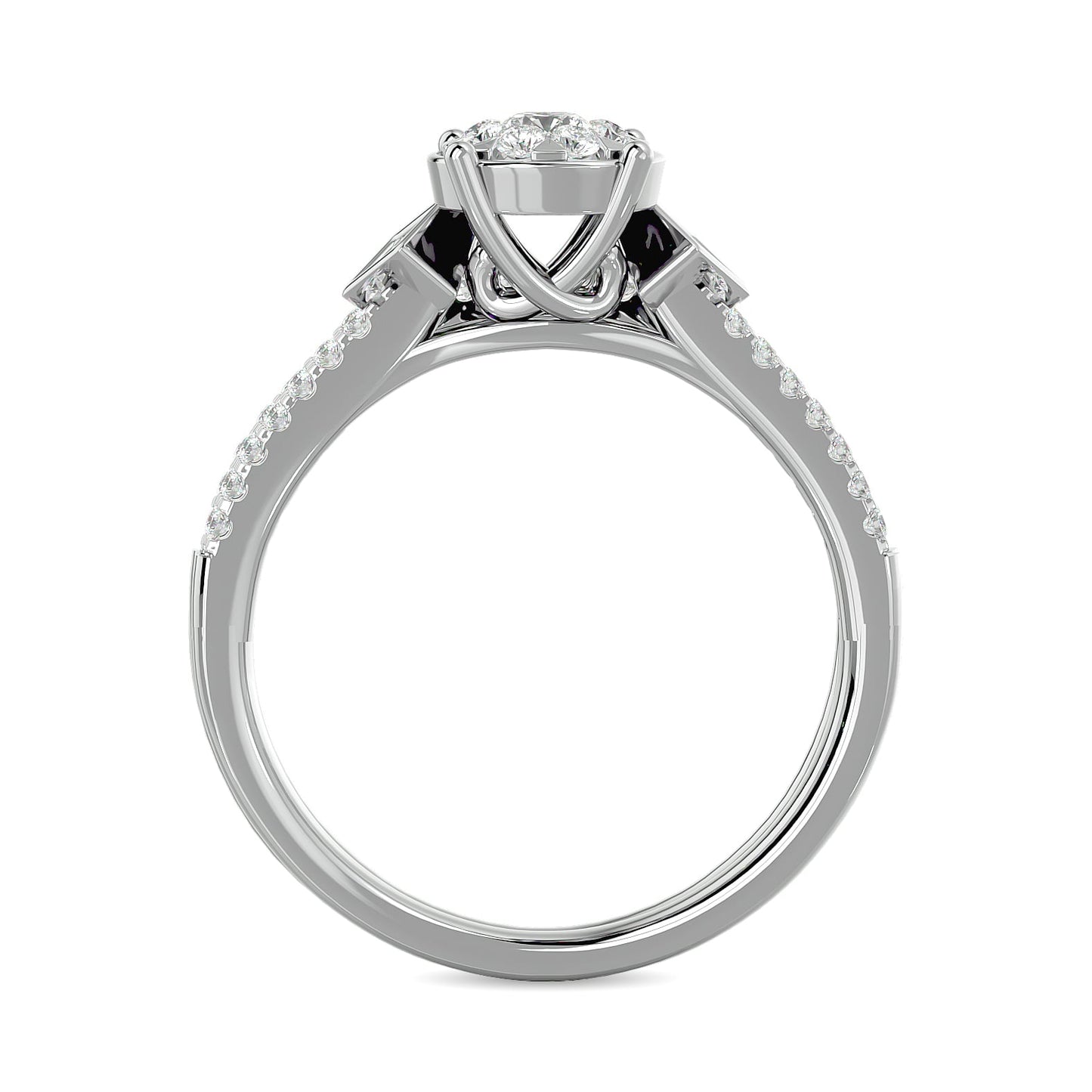 Diamond 1/2 Ct.tw Bridal Ring in 14K White Gold