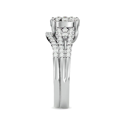 Diamond 1/2 Ct.tw Bridal Ring in 14K White Gold
