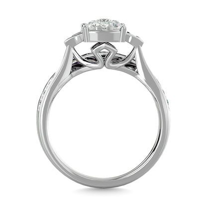Diamond 5/8 Ct.Tw. Bridal Ring in 14K White Gold