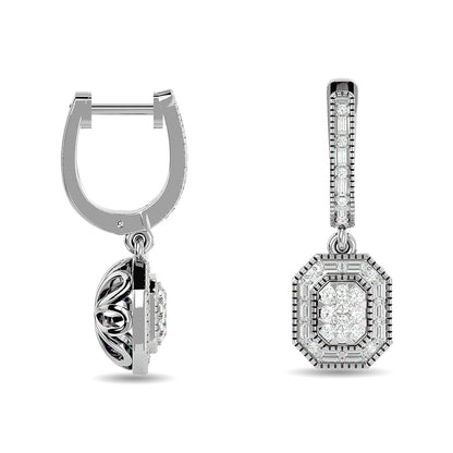 Diamond 3/4 Ct.tw Fashion Earrings in 14K White Gold