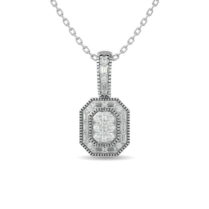 Diamond 1/2 Ct.tw Fashion Pendant in 14K White Gold