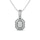 Diamond 1/2 Ct.tw Fashion Pendant in 14K White Gold