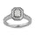 Diamond 1/2 Ct.tw Engagement Ring in 14K White Gold