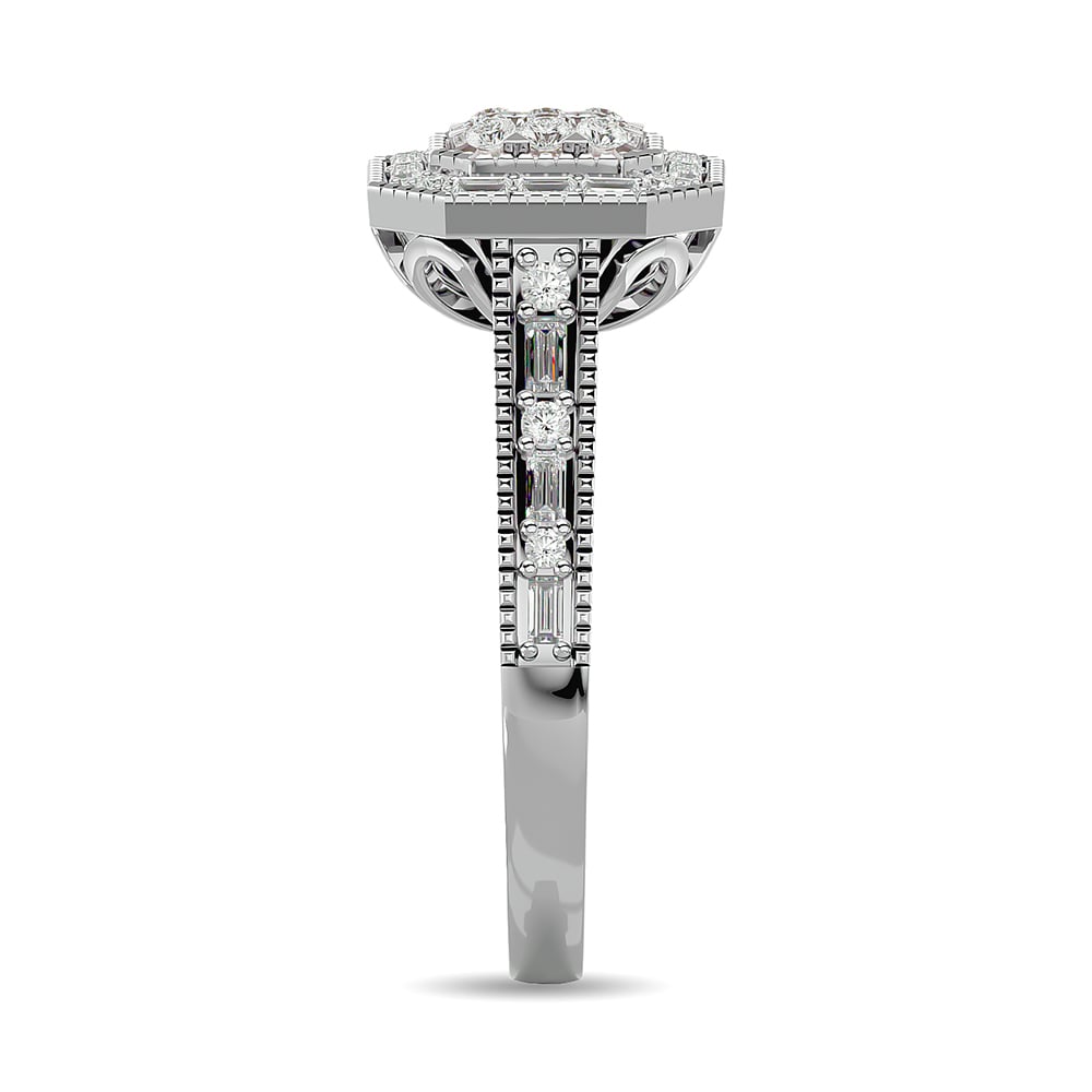 Diamond 1/2 Ct.tw Engagement Ring in 14K White Gold