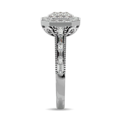 Diamond 1/2 Ct.tw Engagement Ring in 14K White Gold