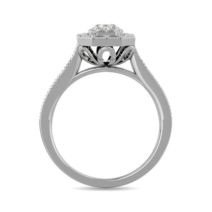 Diamond 1/2 Ct.tw Engagement Ring in 14K White Gold