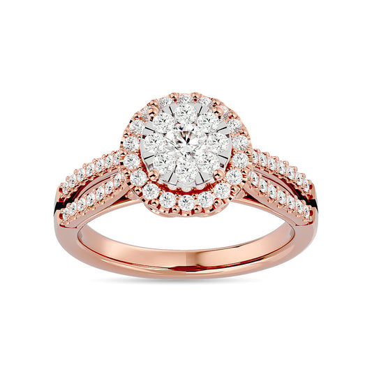 Diamond 3/4 Ct.tw Engagement Ring in 14K Rose Gold