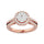Diamond 3/4 Ct.tw Engagement Ring in 14K Rose Gold
