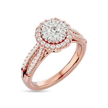 Diamond 3/4 Ct.tw Engagement Ring in 14K Rose Gold