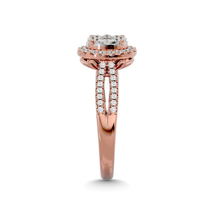 Diamond 3/4 Ct.tw Engagement Ring in 14K Rose Gold