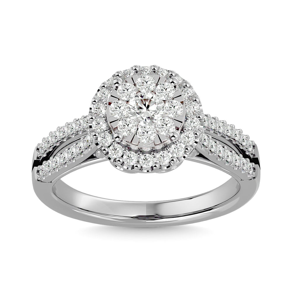 Diamond 3/4 Ct.tw Engagement Ring in 14K White Gold