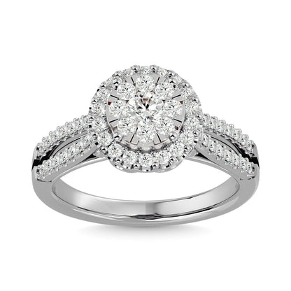 Diamond 3/4 Ct.tw Engagement Ring in 14K White Gold