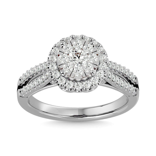 Diamond 3/4 Ct.tw Engagement Ring in 14K White Gold