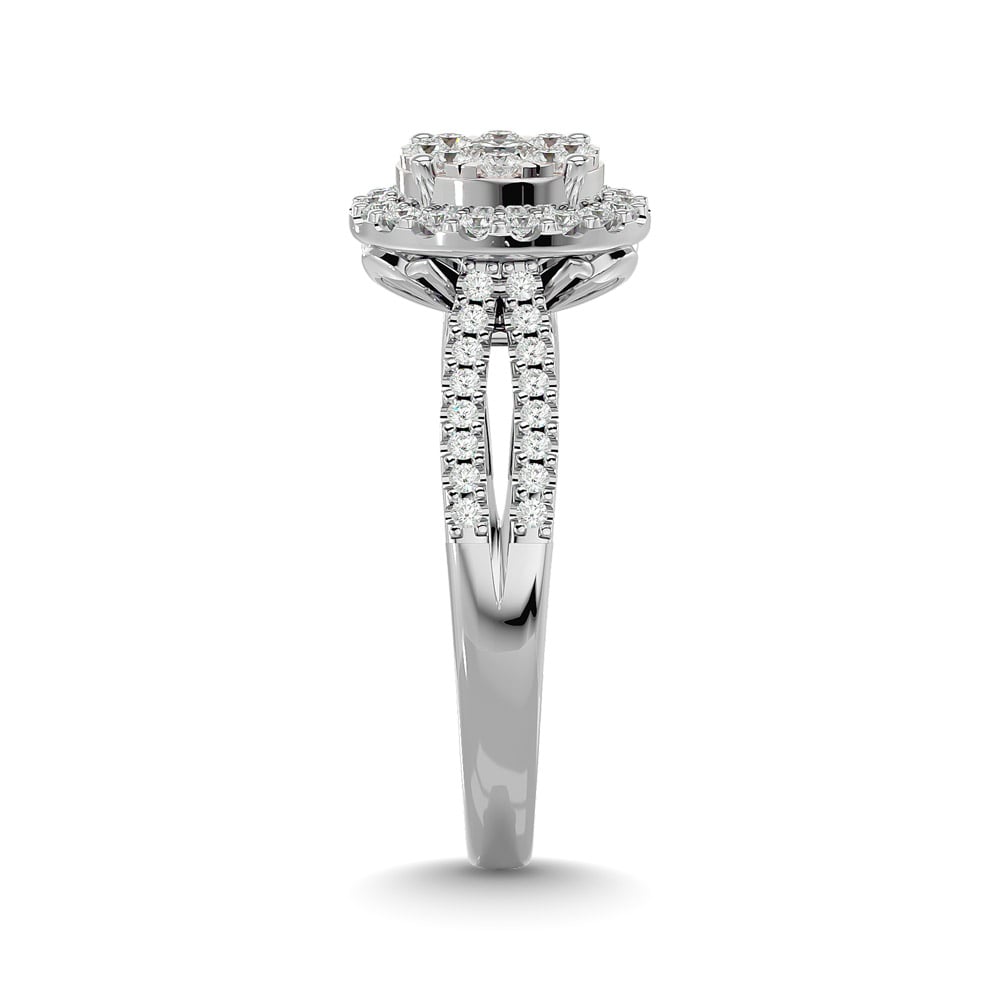 Diamond 3/4 Ct.tw Engagement Ring in 14K White Gold