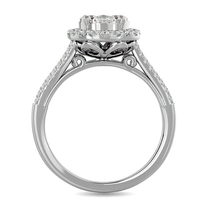 Diamond 3/4 Ct.tw Engagement Ring in 14K White Gold