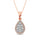 Diamond Fashion Pendant 5/8 Ct.tw Round Cut in 14K Rose Gold