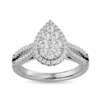 Diamond Engagement Ring 3/4 Ct.tw in 14K White Gold