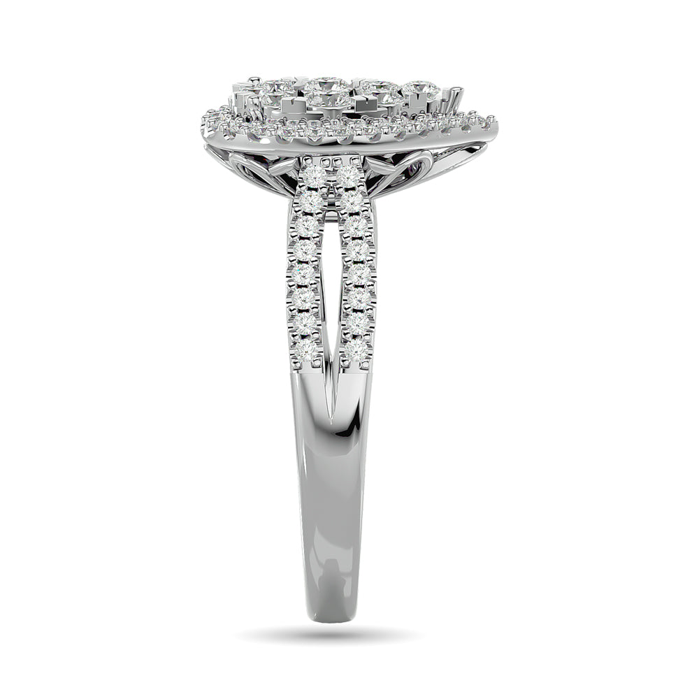 Diamond Engagement Ring 3/4 Ct.tw in 14K White Gold
