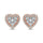 Diamond 3/4 Ct.tw Heart Earrings in 14K Rose Gold
