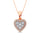 Diamond Fashion Pendant 1/2 Ct.tw Round Cut in 14K Rose Gold