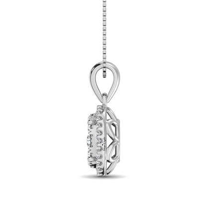 Diamond Fashion Pendant 5/8 Ct.tw Round Cut in 14K White Gold