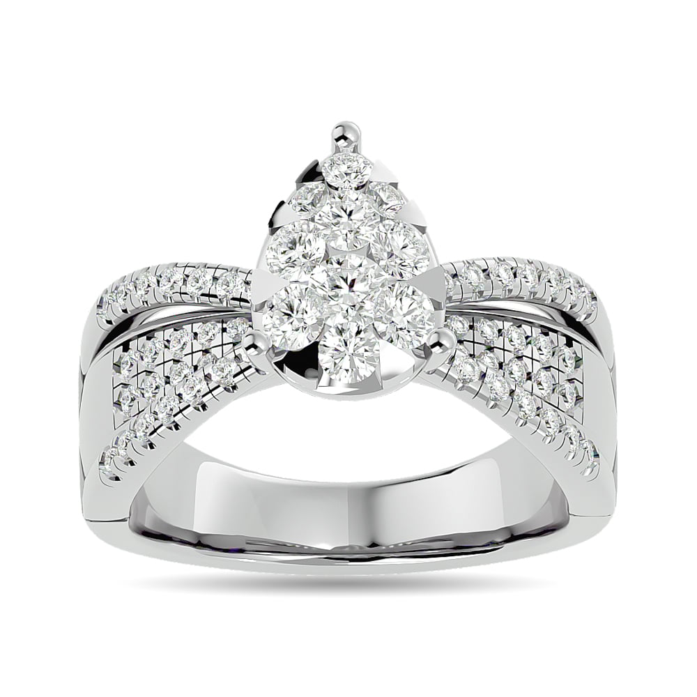 Diamond 1 Ct.tw Engagement Ring in 14K White Gold