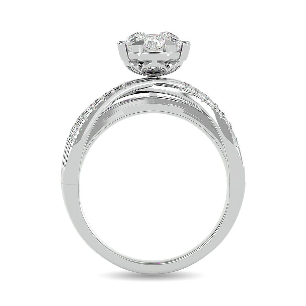 Diamond 1 Ct.tw Engagement Ring in 14K White Gold