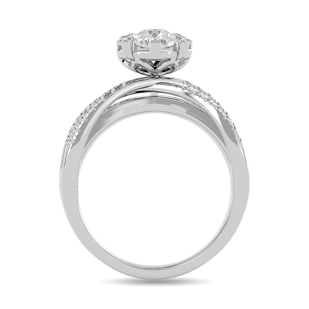 Diamond 1 Ct.Tw. Engagement Ring in 14K White Gold