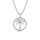Diamond Sea Of life Palm Tree Pendant 1/8 Ct.tw in Sterling Silver