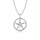 Diamond Sea Of life Star Fish Pendant 1/8 Ct.tw in Sterling Silver