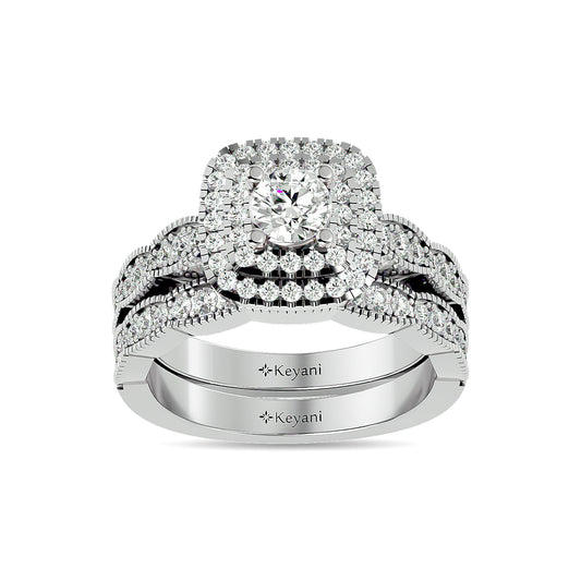 Diamond 1 1/3 Ct.Tw. Bridal Ring in 14K White Gold