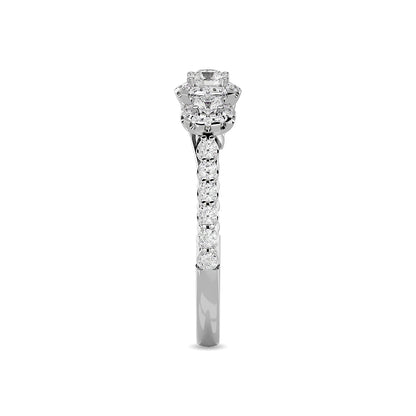 Diamond 1 Ct.Tw. Bridal Ring in 14K White Gold