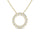 Diamond 1/4 Ct.Tw. Circle Pendant in 14K Yellow Gold