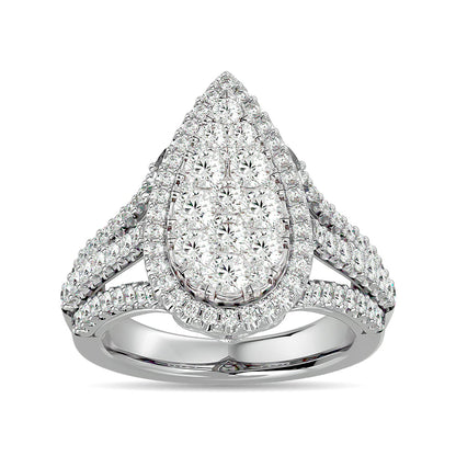 Diamond 2 Ct.tw Engagement Ring in 14K White Gold