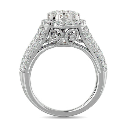 Diamond 2 Ct.tw Engagement Ring in 14K White Gold