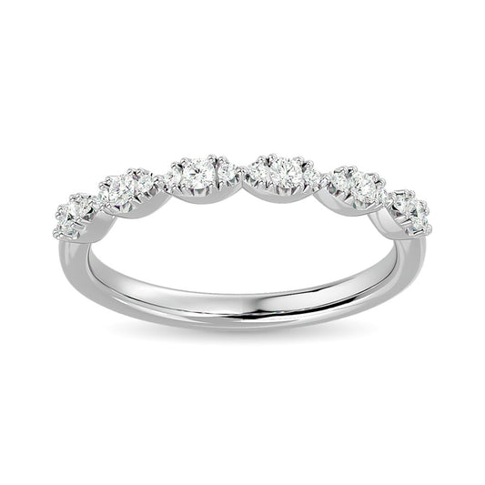 Diamond Wedding Band 1/5 Ct.tw in 14K White Gold