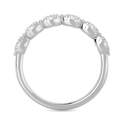 Diamond Wedding Band 1/5 Ct.tw in 14K White Gold