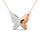 Diamond 1/8 Ct.tw Butterfly Necklace in 10K Rose Gold