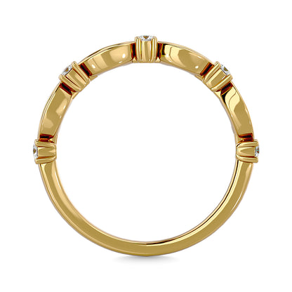 Diamond 1/4 Ct.Tw. Stackable Band in 14K Yellow Gold