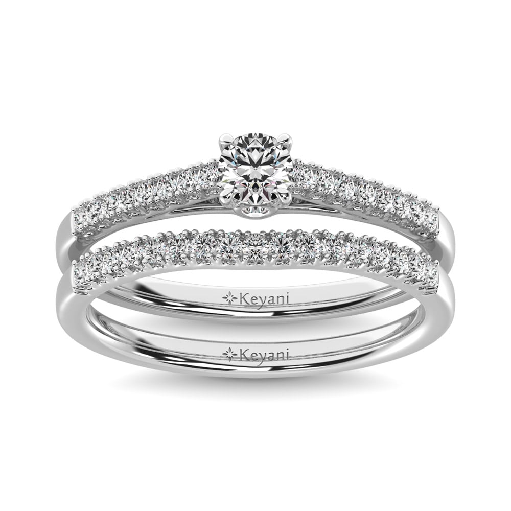 Diamond 1 1/2 Ct.Tw. Bridal Ring in 14K White Gold