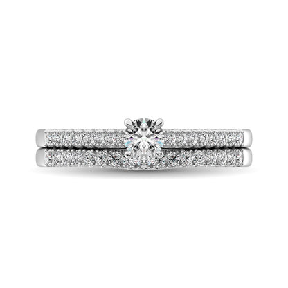 Diamond 1 1/2 Ct.Tw. Bridal Ring in 14K White Gold