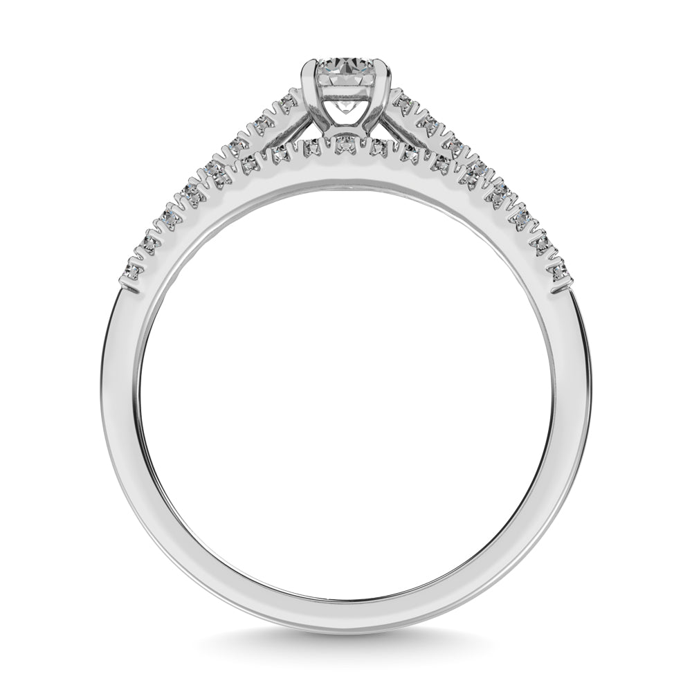 Diamond 1 1/2 Ct.Tw. Bridal Ring in 14K White Gold